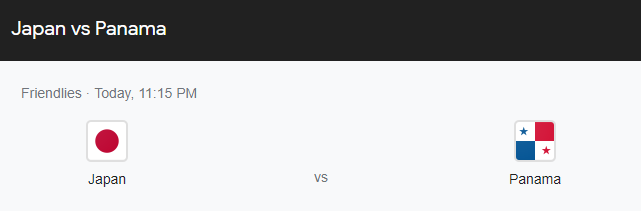 일본 파나마 축구 중계 A매치 평가전