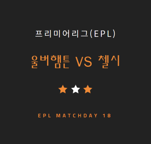 울버햄튼 첼시 황희찬 경기 중계 방송 LIVE 채널 | Premier League (12.24)