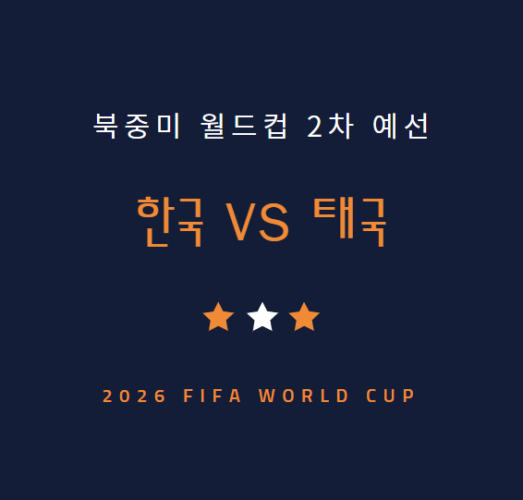 월드컵 예선 한국 태국 축구 중계 방송 LIVE 채널 | 대한민국 태국전 (3.21)